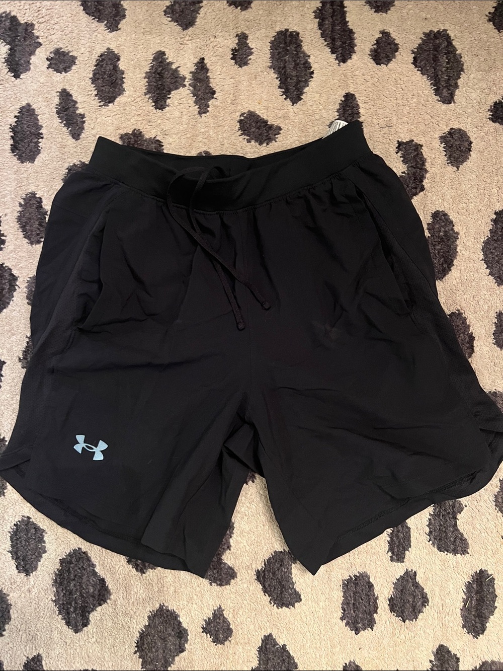 Under Armour Black Men's Athletic Training Shorts with Logo